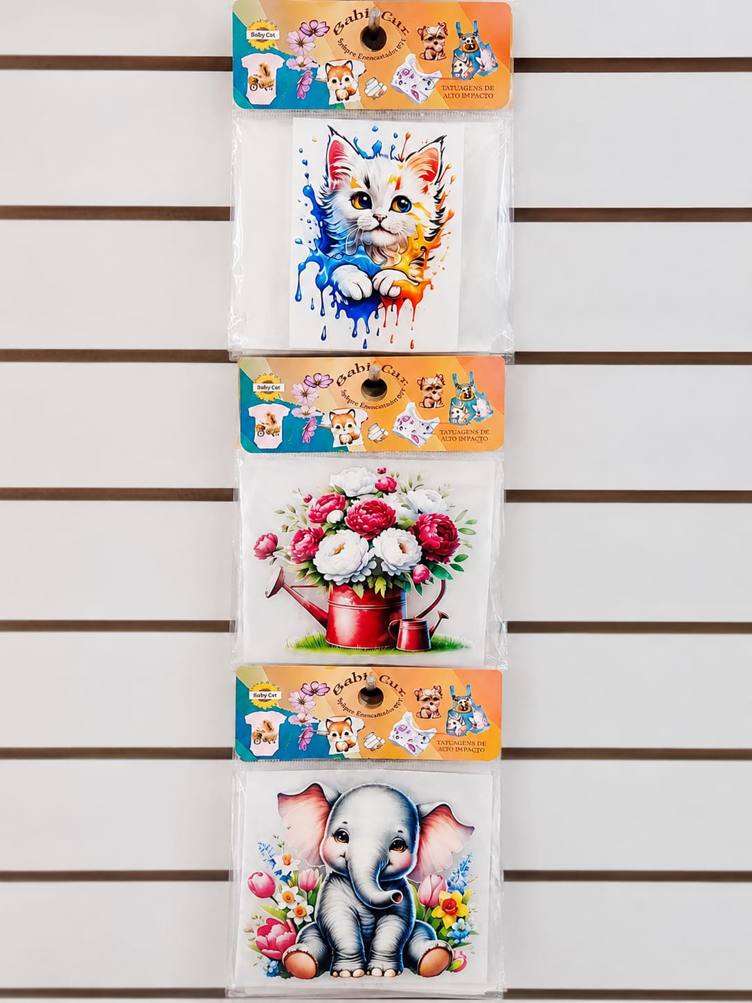 Tatuagens de Alto Impacto para Tecido Baby Cat
