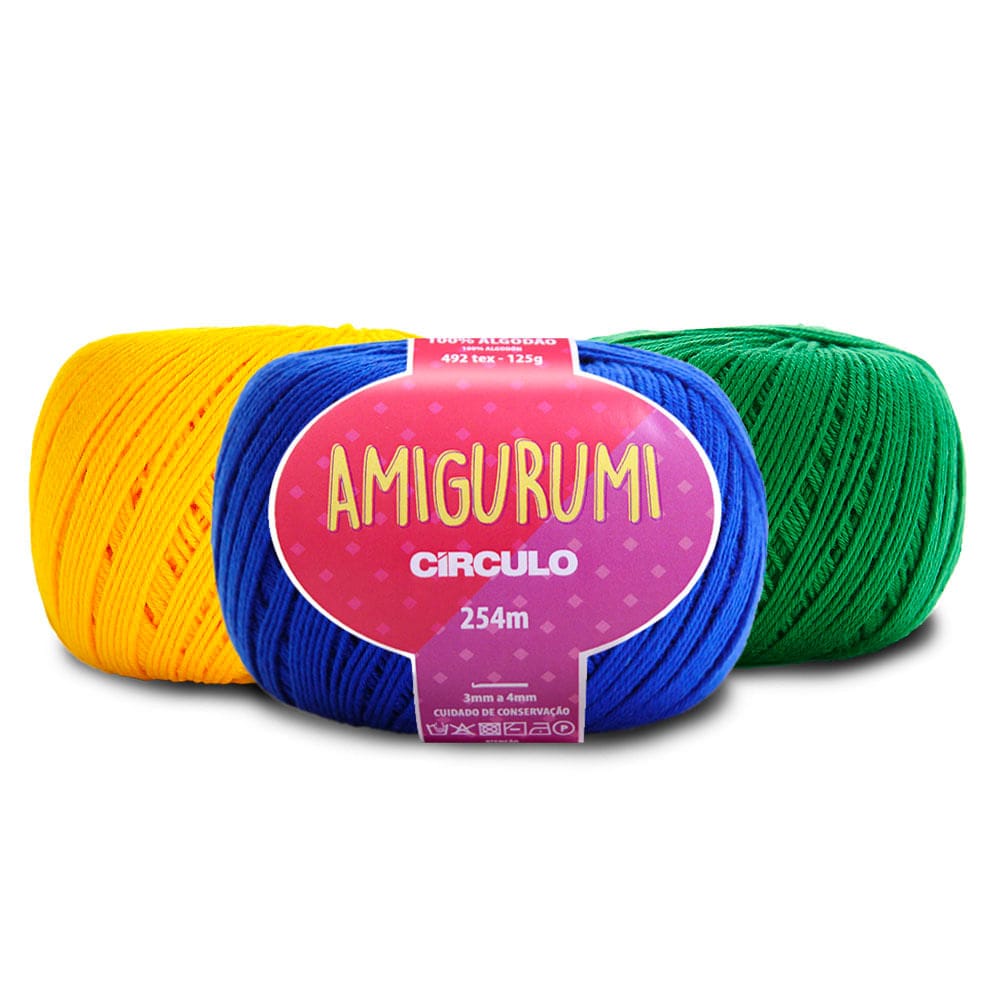 Linha Amigurumi Cores Vivas 254m