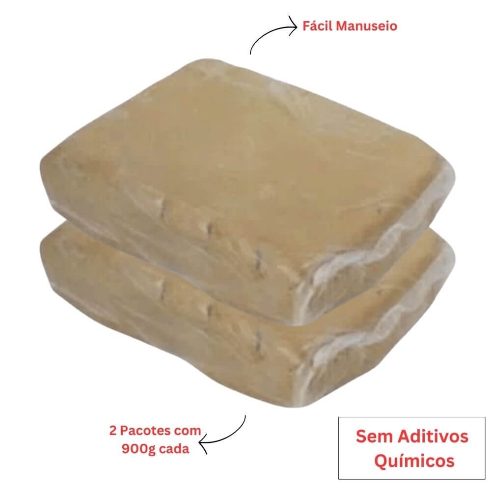 Massa para Modelar Natural 900g (2 pacotes)
