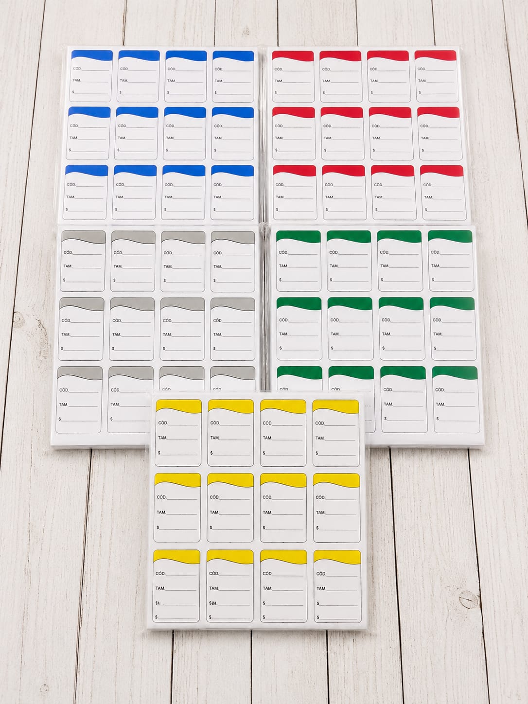 Etiquetas Adesivas Coloridas para Preço