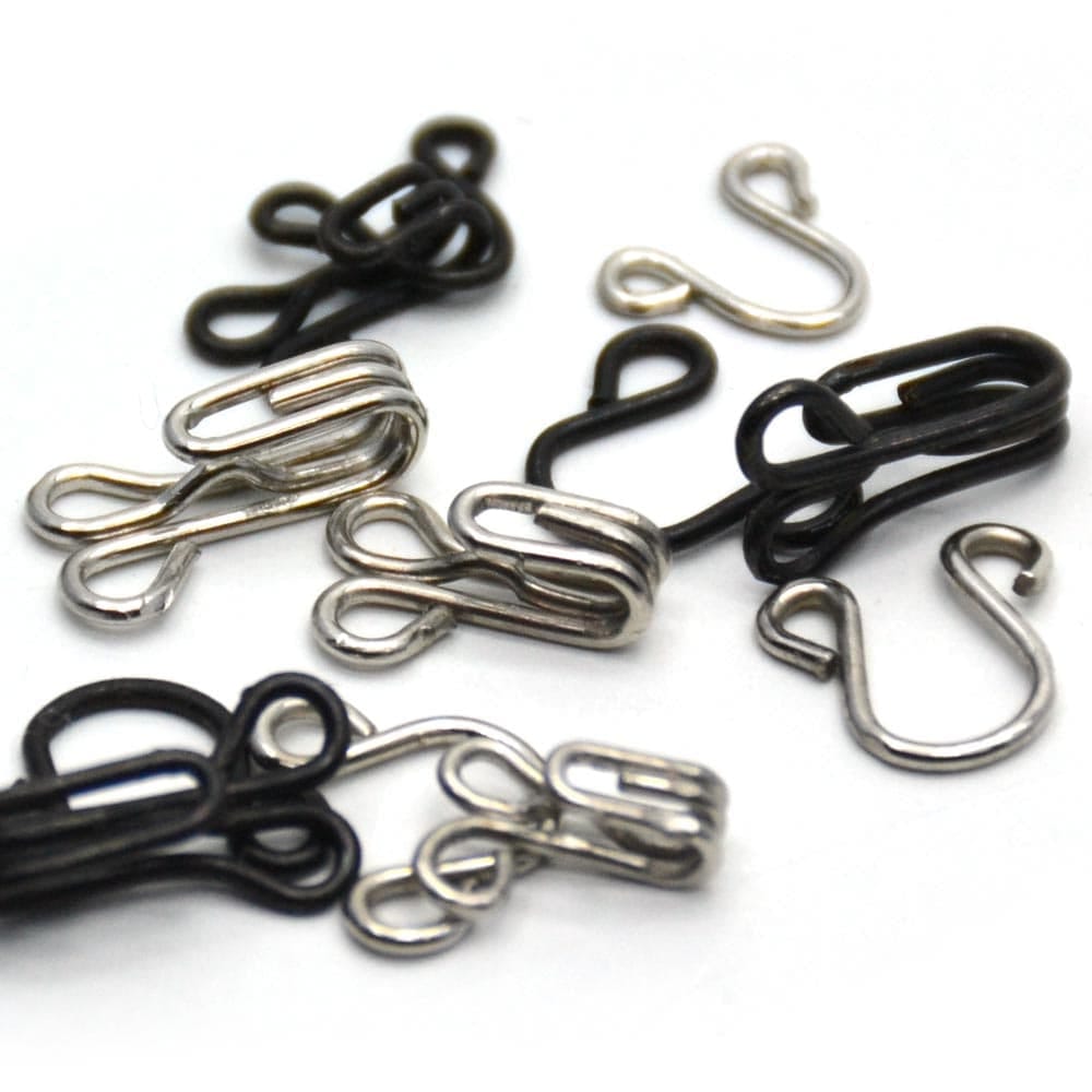 Colchete de Gancho Costura (níquel e preto)
