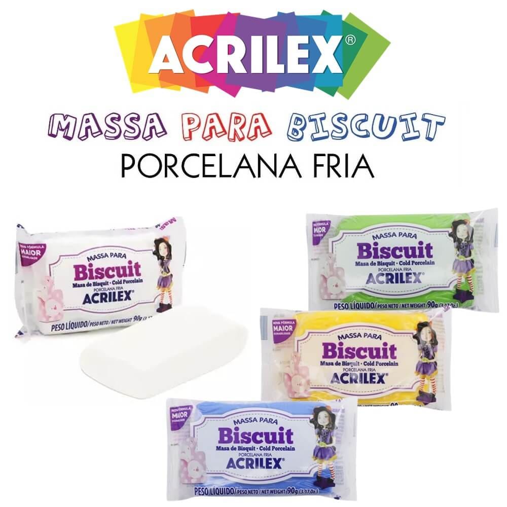 Massa para Biscuit Porcelana Fria 90g