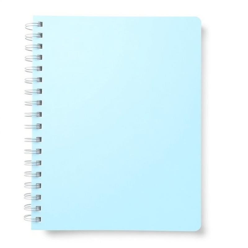 Caderno Espiral Capa Azul Claro